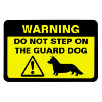 Cardigan Welsh Corgi Humore Guard Dog Warnung
