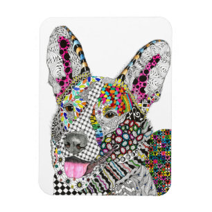 Cardigan Welsh Corgi Magnet 3"x4"