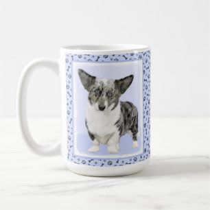 Cardigan Welsh Corgi Malerei - Original Hund Kunst Kaffeetasse