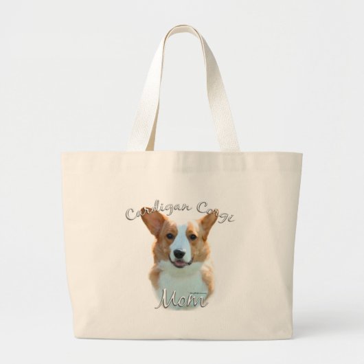 Cardigan Welsh Corgi Mama 2 Jumbo Stoffbeutel (Vorne)