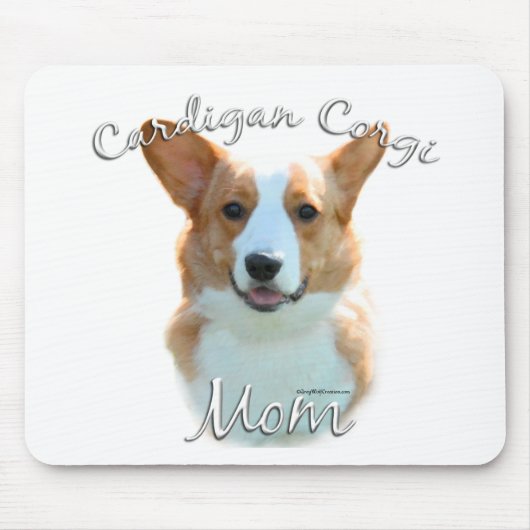Cardigan Welsh Corgi Mama 2 Mousepad (Vorne)