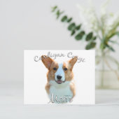 Cardigan Welsh Corgi Mama 2 Postkarte (Stehend Vorderseite)