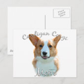 Cardigan Welsh Corgi Mama 2 Postkarte (Vorne/Hinten)