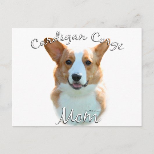 Cardigan Welsh Corgi Mama 2 Postkarte (Vorderseite)