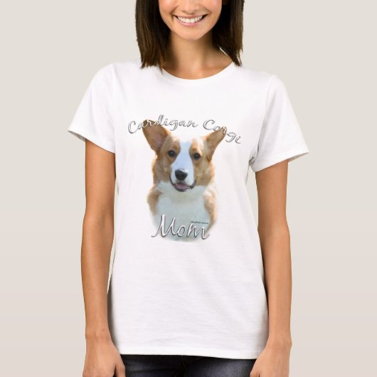 Cardigan Welsh Corgi Mama 2 T-Shirt (Vorderseite)