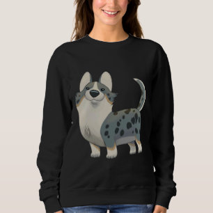 Cardigan Welsh Corgi Merle und Tan Sweatshirt