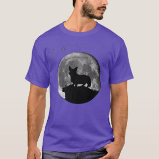 Cardigan Welsh Corgi Moon T-Shirt