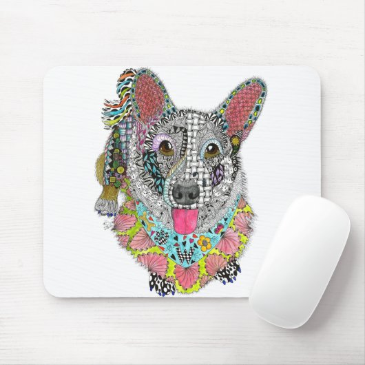 Cardigan Welsh Corgi Mousepad (Mit Mouse)