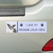 Cardigan Welsh Corgi Painting - Original Dog Art Autoaufkleber (Auf Auto)