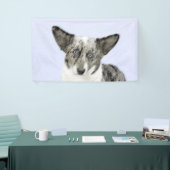 Cardigan Welsh Corgi Painting - Original Dog Art Banner (Messeveranstaltung)