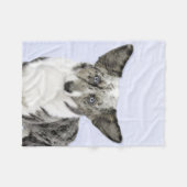 Cardigan Welsh Corgi Painting - Original Dog Art Fleecedecke (Vorderseite (Horizontal))