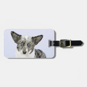 Cardigan Welsh Corgi Painting - Original Dog Art Gepäckanhänger