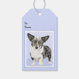 Cardigan Welsh Corgi Painting - Original Dog Art Geschenkanhänger