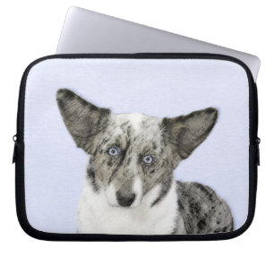Cardigan Welsh Corgi Painting - Original Dog Art Laptopschutzhülle
