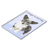 Cardigan Welsh Corgi Painting - Original Dog Art Notizblock (Linke Seite)