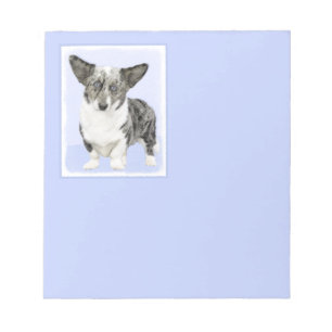 Cardigan Welsh Corgi Painting - Original Dog Art Notizblock