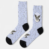 Cardigan Welsh Corgi Painting - Original Dog Art Socken (Linkes Detail)