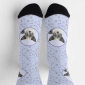 Cardigan Welsh Corgi Painting - Original Dog Art Socken (Oben)