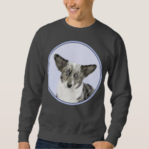 Cardigan Welsh Corgi Painting - Original Dog Art Sweatshirt
