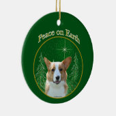Cardigan Welsh Corgi Peace Keramik Ornament (Rechts)