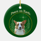 Cardigan Welsh Corgi Peace Keramik Ornament (Hinten)