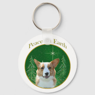 Cardigan Welsh Corgi Peace Schlüsselanhänger