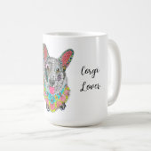 Cardigan Welsh Corgi Personalized Mug Kaffeetasse (VorderseiteRechts)