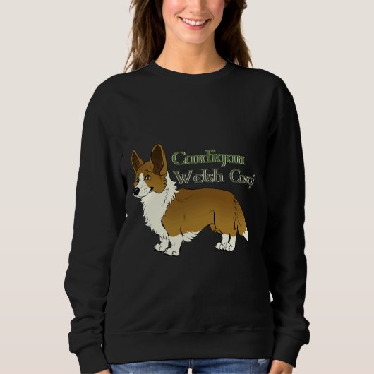 Cardigan Welsh Corgi Red Active Sweatshirt (Vorderseite)
