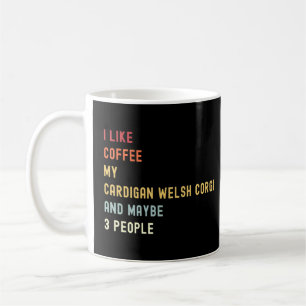 Cardigan Welsh Corgi Retro Hund und Kaffee Kaffeetasse