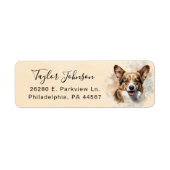 Cardigan Welsh Corgi Rücksendeadresse (Vorne)