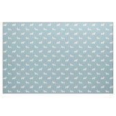 Cardigan Welsh Corgi Silhouetten Pattern Blue Stoff (Yard (91,4 cm))