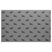 Cardigan Welsh Corgi Silhouetten Pattern Gray Stoff (Fat Quarter (45,7 x 55,9 cm))