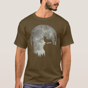 Cardigan Welsh Corgi und Moon Halloween T-Shirt