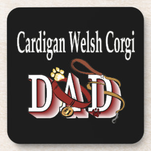 Cardigan Welsh Corgi Vater Getränkeuntersetzer