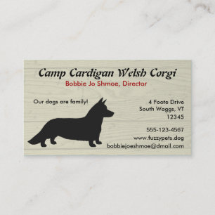 Cardigan Welsh Corgi Visitenkarte
