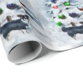 Cardigan Welsh Corgi Weihnachten Geschenkpapier (Rolleneckpunkt)