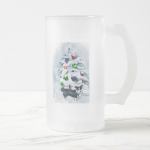 Cardigan Welsh Corgi Weihnachten Mattglas Bierglas