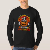 Cardigan Welsh Corgis Dog Happy Hallothanksmas Hal T-Shirt (Vorderseite)