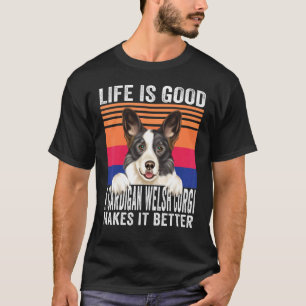 Cardigan Welsh Corgis Macht Dein Leben Gut Vintage T-Shirt