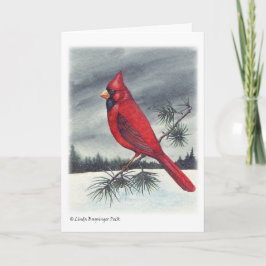 Cardinal Bird Christmas Feiertagskarte
