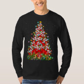 Cardinal Bird Xmas Light Santa Cardinal Christma T-Shirt (Vorderseite)