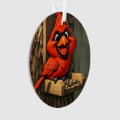 Cardinal Caricature Ornament (Vorderseite)