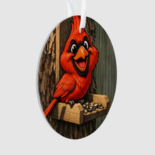 Cardinal Caricature Ornament (Vorderseite)
