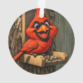 Cardinal Caricature Ornament (Rückseite)