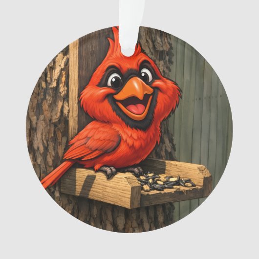 Cardinal Caricature Ornament (Vorderseite)