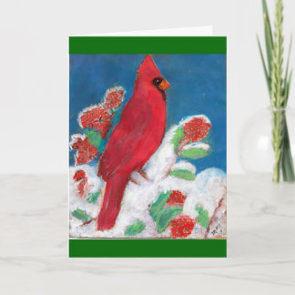 Cardinal Christmas Card Feiertagskarte