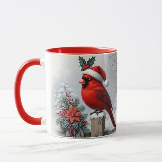 Cardinal Christmas Mug Sublimation Design Tasse (Links)