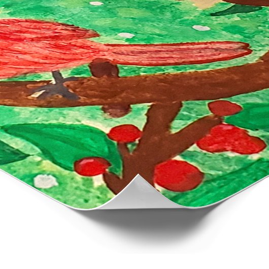 Cardinal Friends  Poster (Ecke)