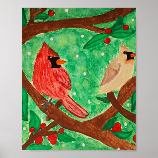 Cardinal Friends Poster