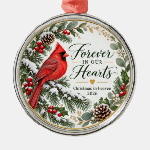 Cardinal-Gedenk-Weihnachtsschmuck 2026 Für immer Ornament Aus Metall
